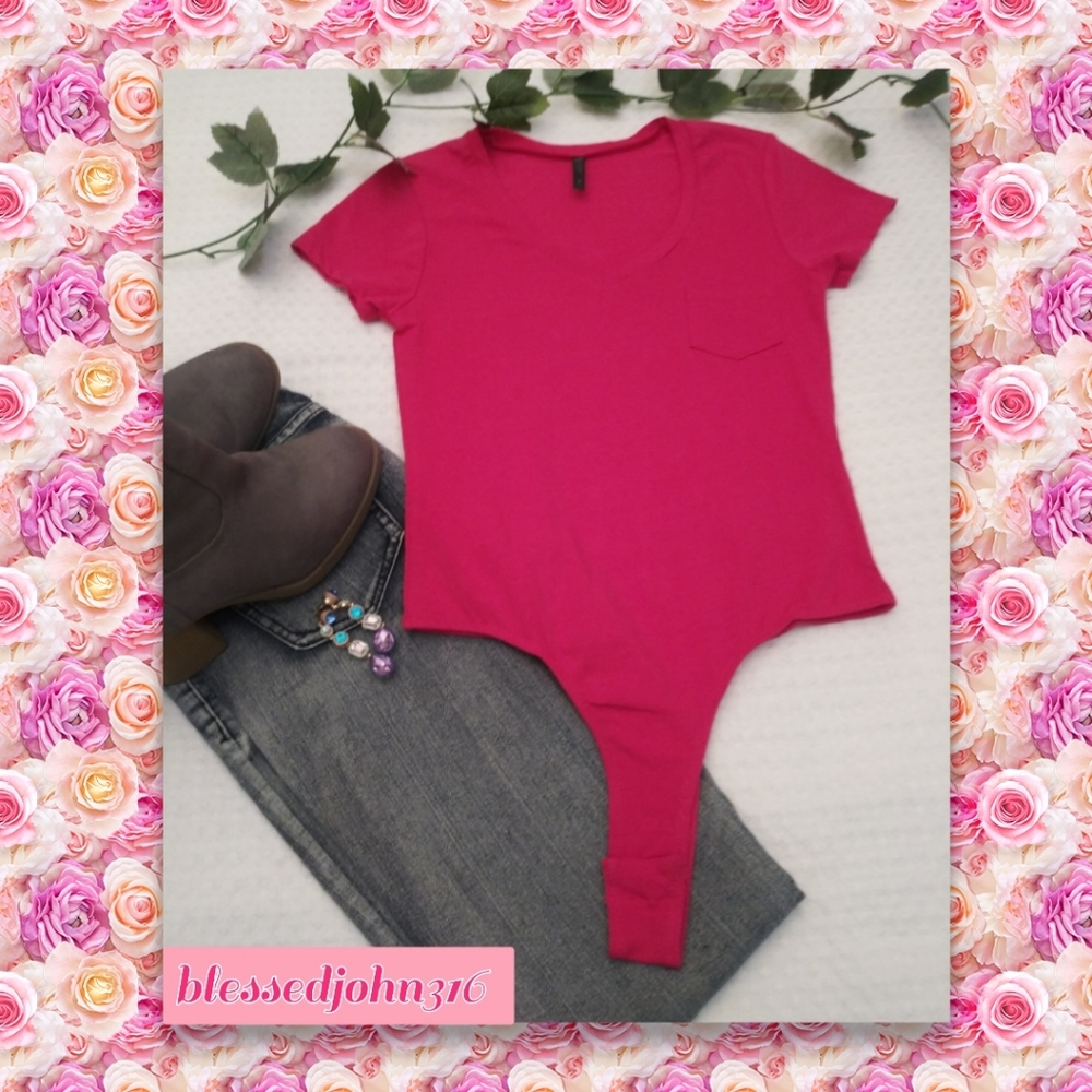 Splash Bodysuit Hot Pink NWT